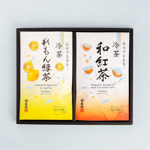 冷茶和紅茶とれもん緑茶のギフトセット
