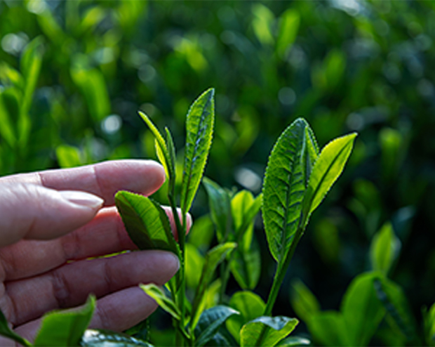 一足早く新緑の息吹をお届け「初摘み行事」を行いました